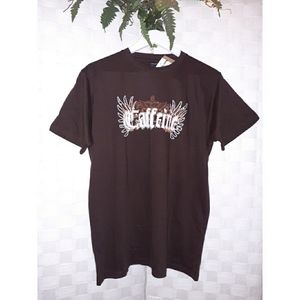 Caffeine Crew Neck Short-Sleeve Logo Tee